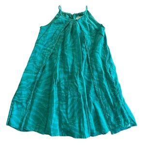 Kenzo Kids Girls Summer Dress Green Zebra